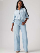 Kotty Women Flared High-Rise Stretchable Cotton  Jeans