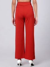 Kotty Women Pack Of 2 Straight Fit High-Rise Easy Wash Trousers