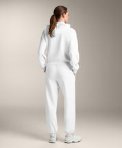 KOTTY Women's White Oversized Hoodie And Jogger Tracksuit Set