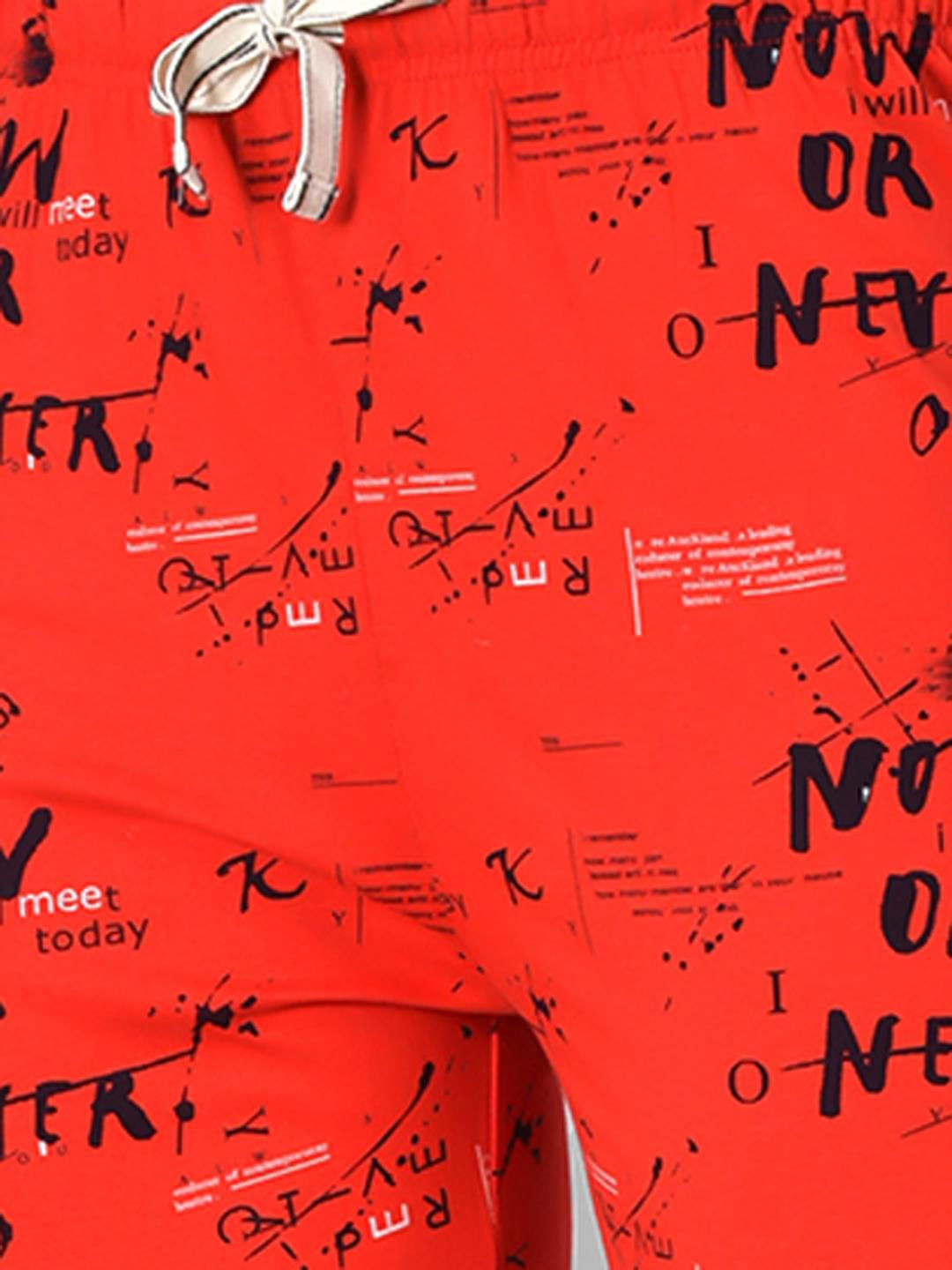 Kotty Red Printed Lounge Pants