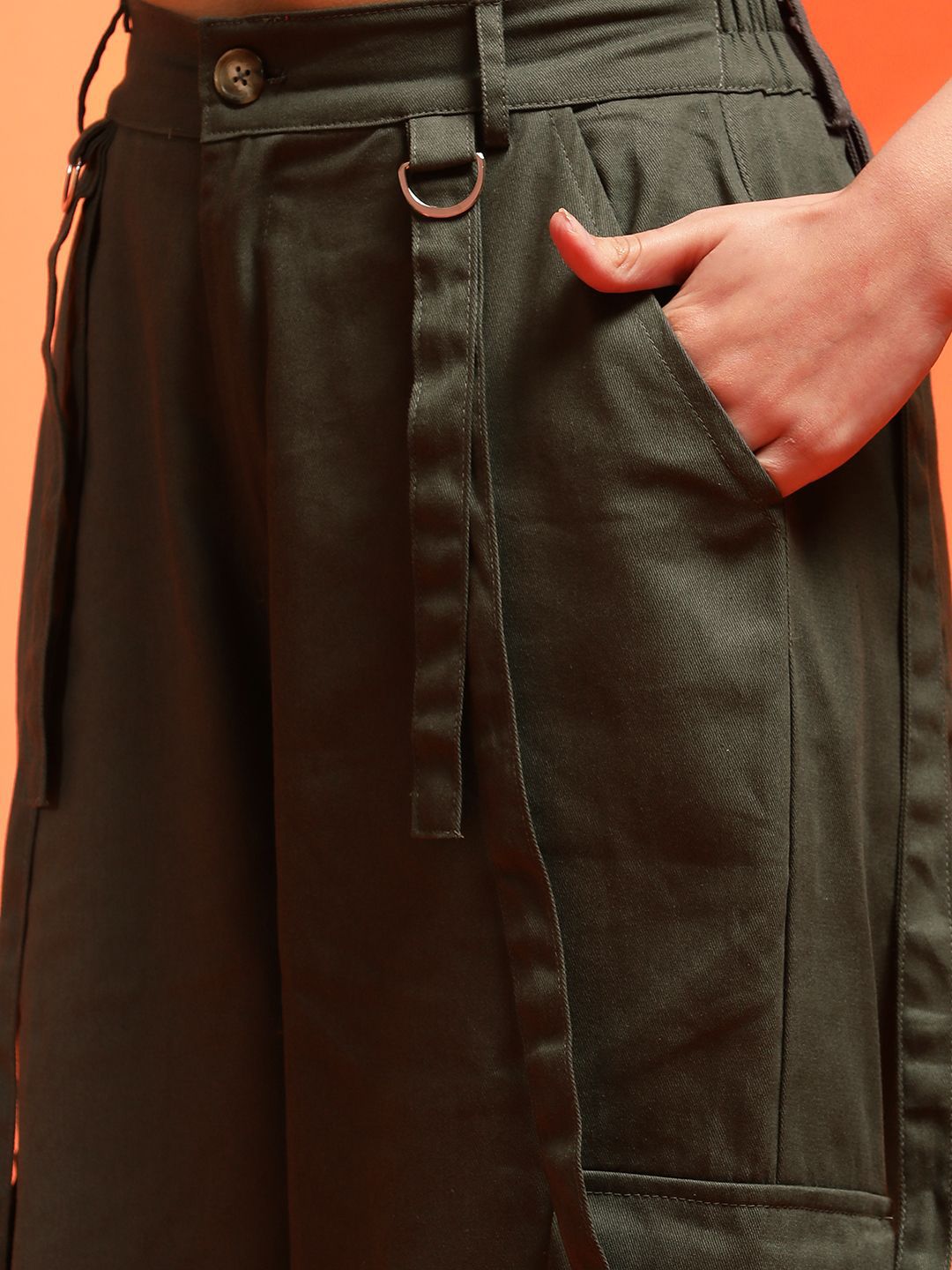 Kotty Women Relaxed High-Rise Easy Wash Joggers Trousers