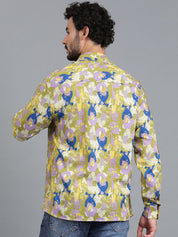 Kotty New Relaxed Fit Abstract Printed Casual Shirt
