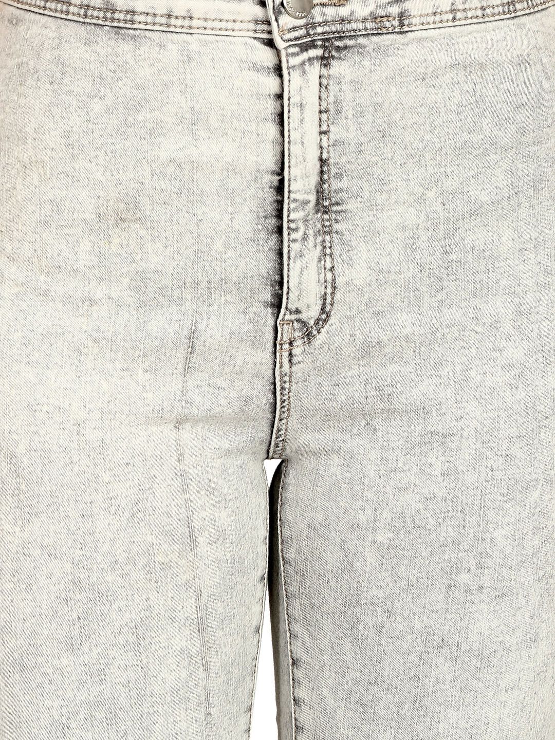 Kotty Women Grey Skinny Fit High-Rise Clean Look Jeans