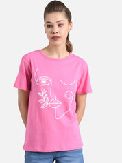 Kotty Women Pack Of 2 Printed Round Neck T-shirts