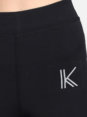 Kotty Women Black & White Printed Tights