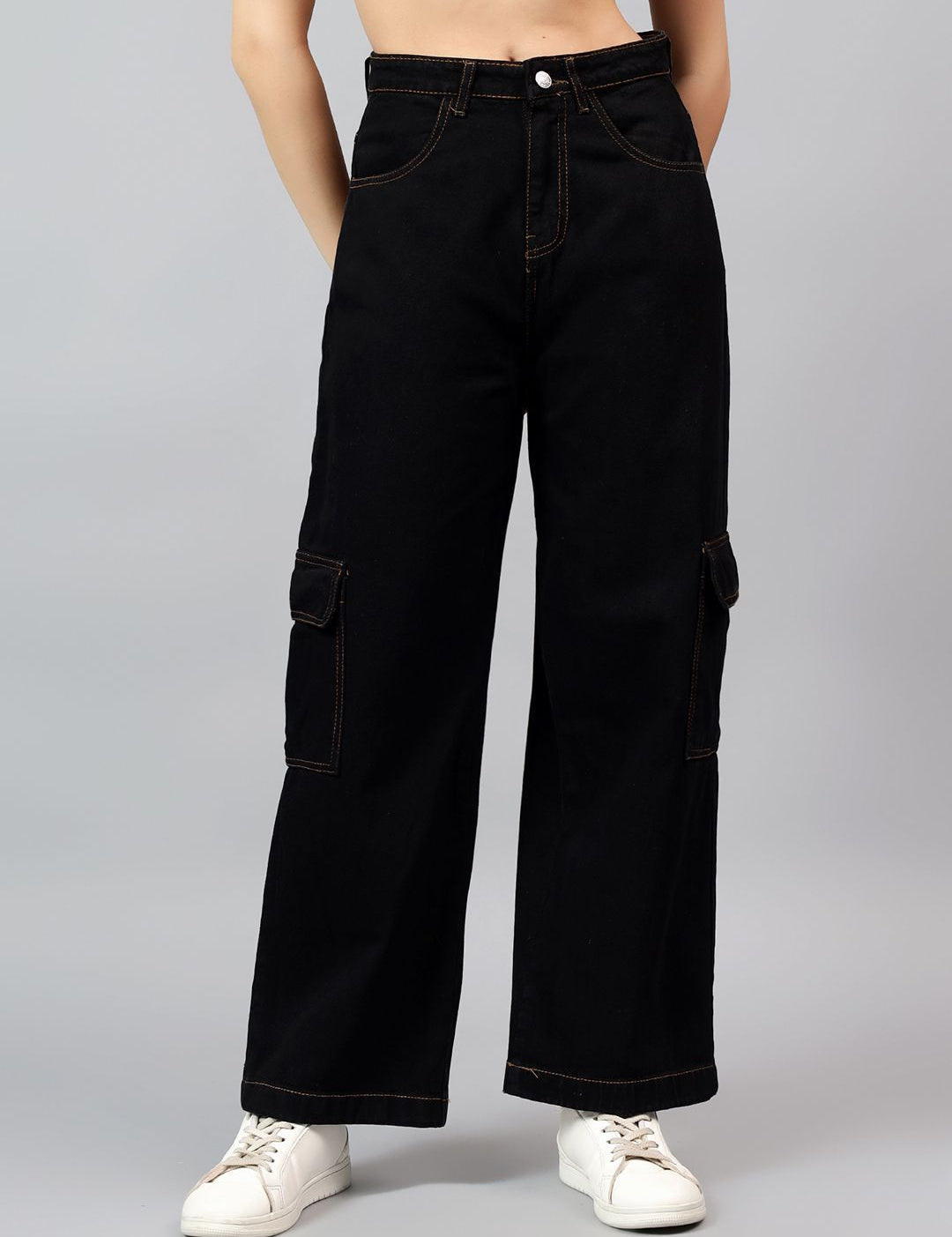 Kotty Women Straight Fit High-Rise Stretchable Jeans