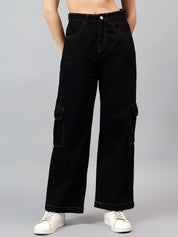 Kotty Women Straight Fit High-Rise Stretchable Jeans