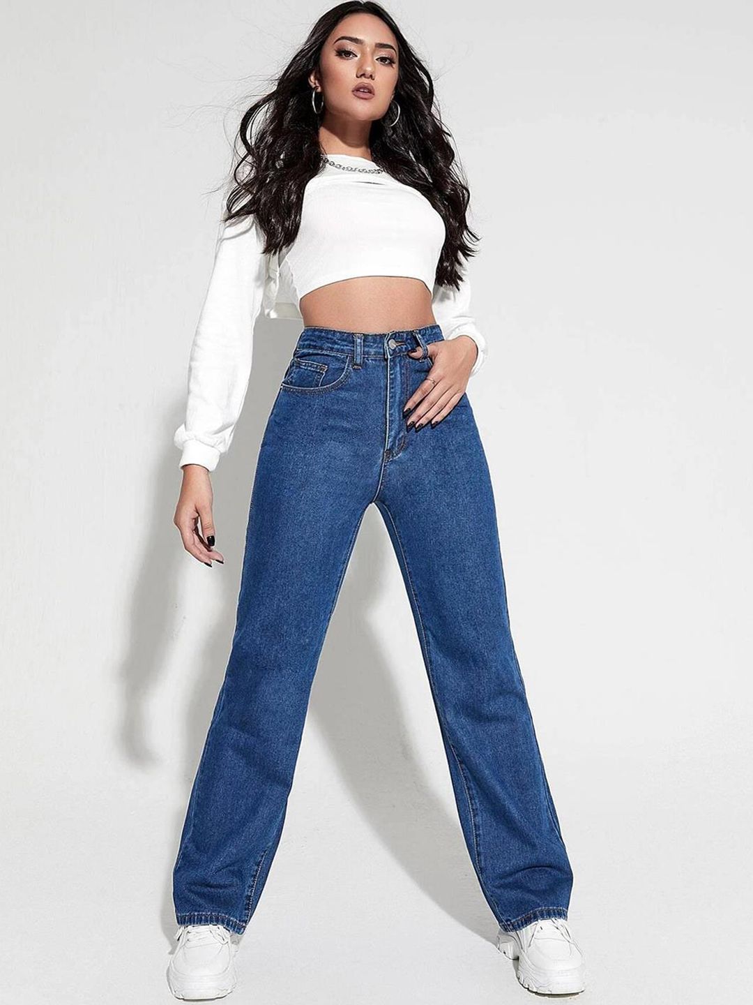 Kotty Women Jean High-Rise Clean Look Stretchable Jeans