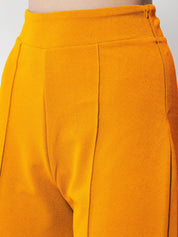 Kotty Women Relaxed Straight Fit High-Rise Easy Wash Trousers