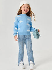 Kotty Girls Jean Low Distress Heavy Fade Stretchable Jeans