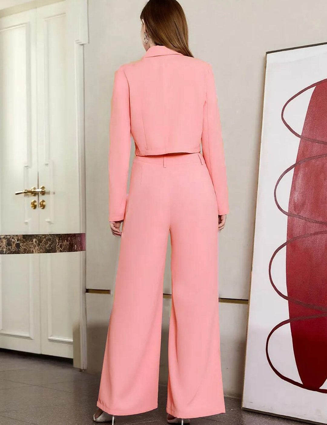 Kotty Shirt Collar Blazer Top & Trouser Co-Ords