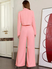 Kotty Shirt Collar Blazer Top & Trouser Co-Ords