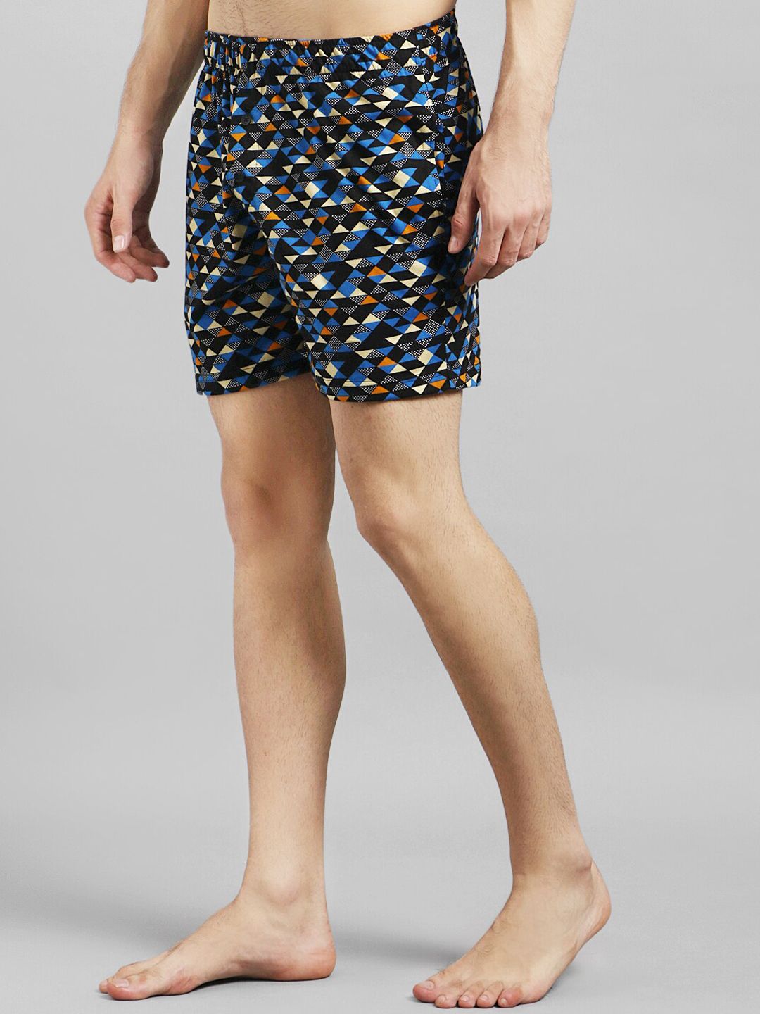 Kotty Men Black & Blue Printed Boxers KTTMENSBOXER47S