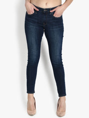 Kotty Women Blue Skinny Fit Mid-Rise Clean Look Jeans