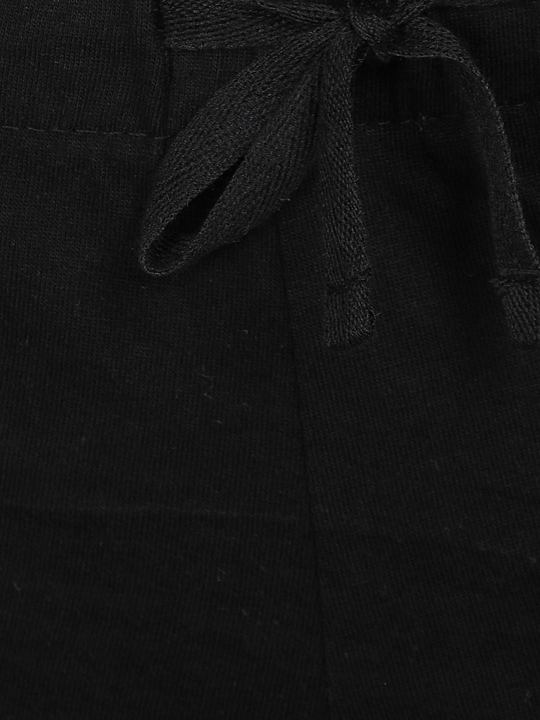 Kotty Women Black Solid Lounge Shorts KTTSLEEPSHORTS242