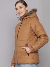 Kotty Women Brown Parka Jacket