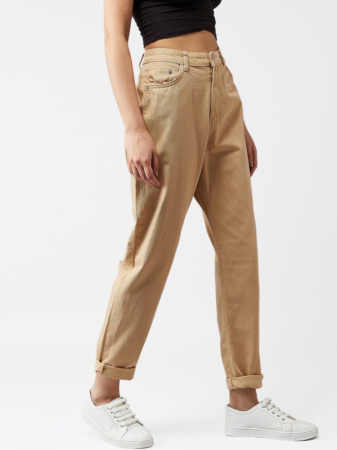 Kotty Women Beige Skinny Fit Jeans