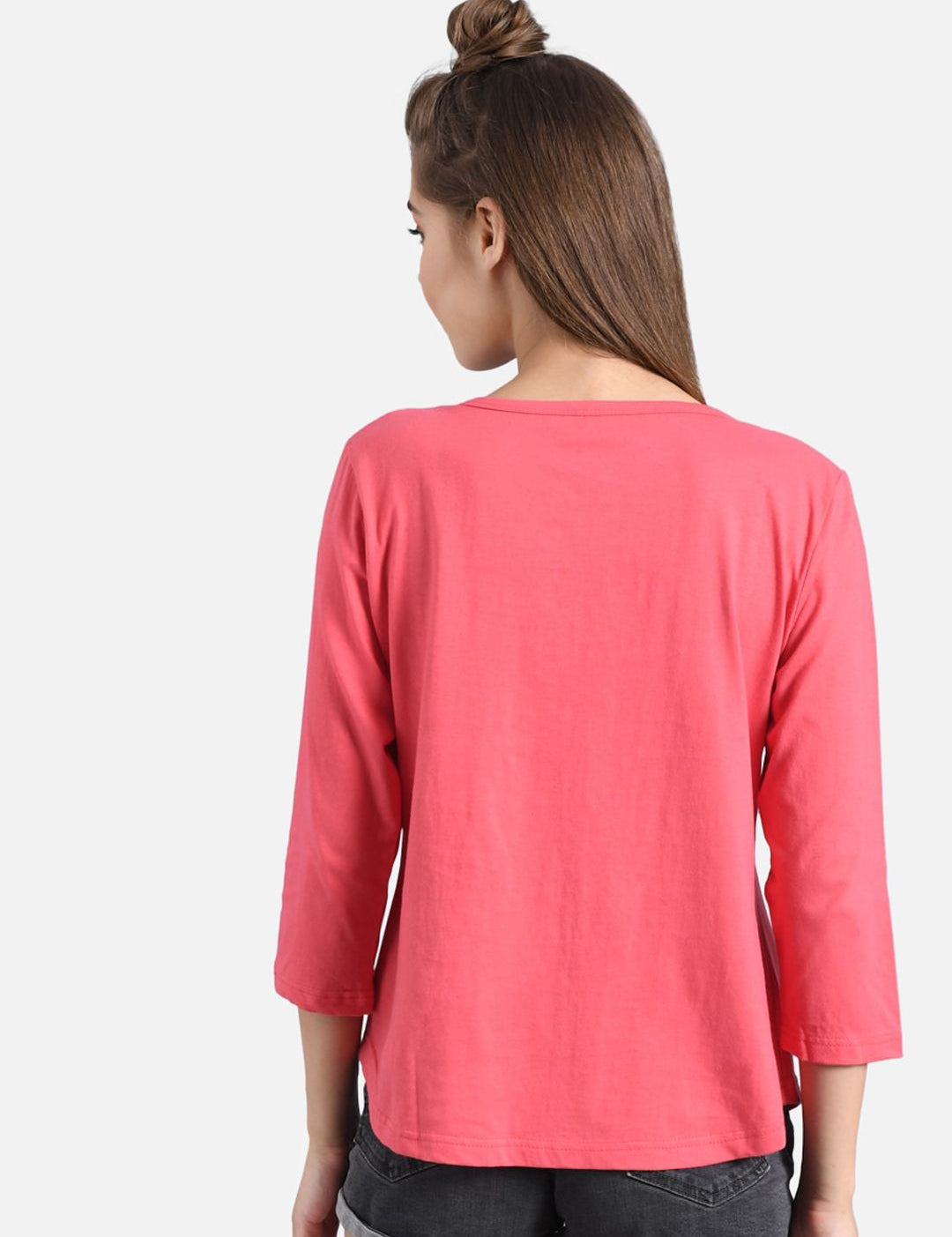 Kotty Women Multicoloured Colourblocked Round Neck T-shirt