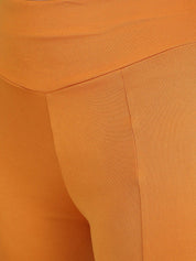 Kotty Women Yellow Flared High-Rise Parallel Trousers