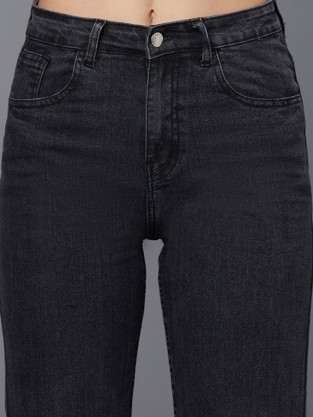 Kotty Women Black Jean Light Fade Stretchable Jeans