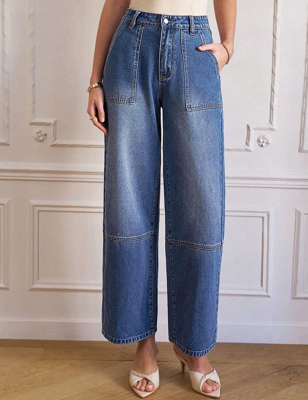 Kotty Women Straight Fit High-Rise Stretchable Jeans