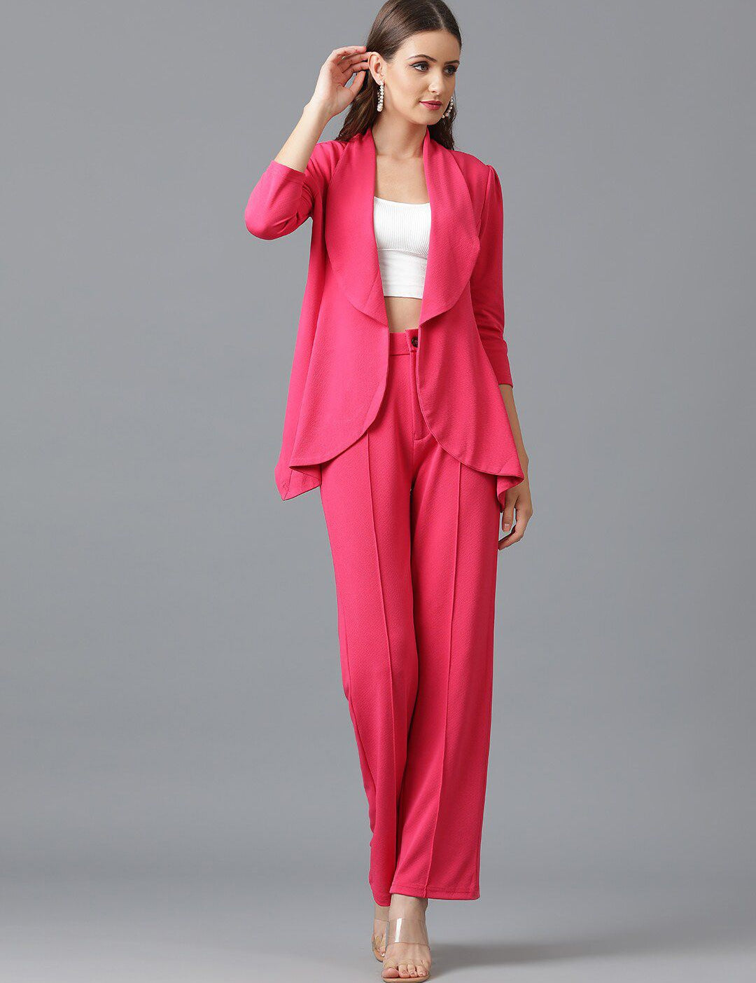 KOTTY BIZwear Shawl Neck Coat With Trouser