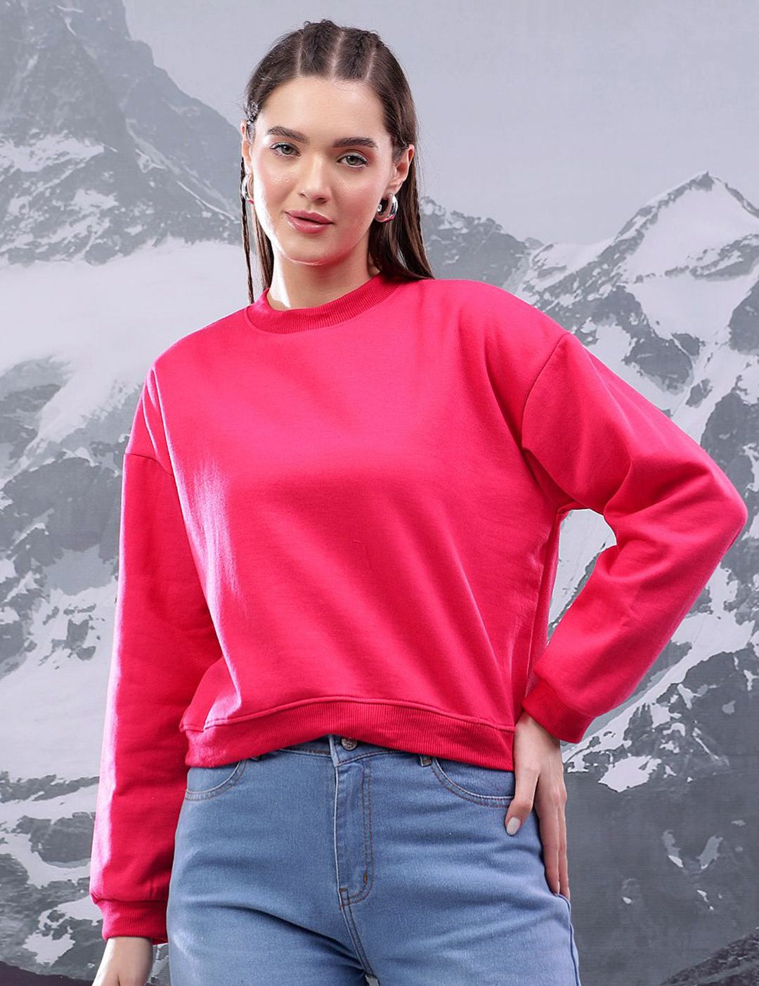 Kotty Women Round Neck Sweatshirt