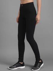 Kotty Women Black Slim Fit High-Rise Clean Look Jeans