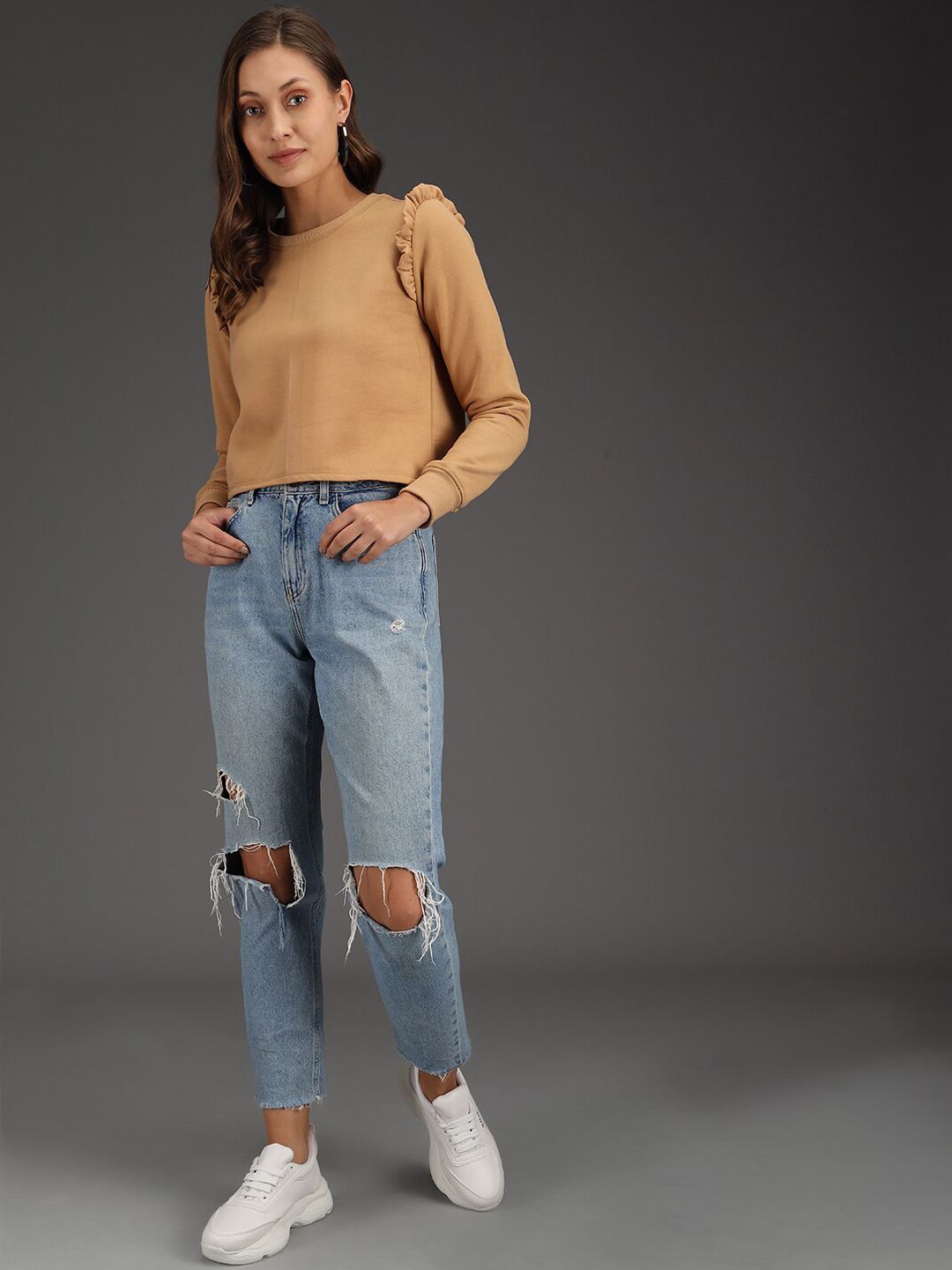 Kotty Women Beige Sweatshirt