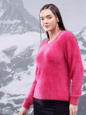 Kotty Women Solid Round Neck Pullover