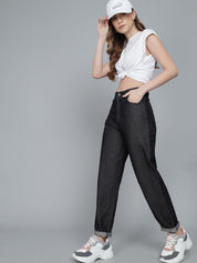 Kotty Women Black Clean Look High-Rise Stretchable Jeans