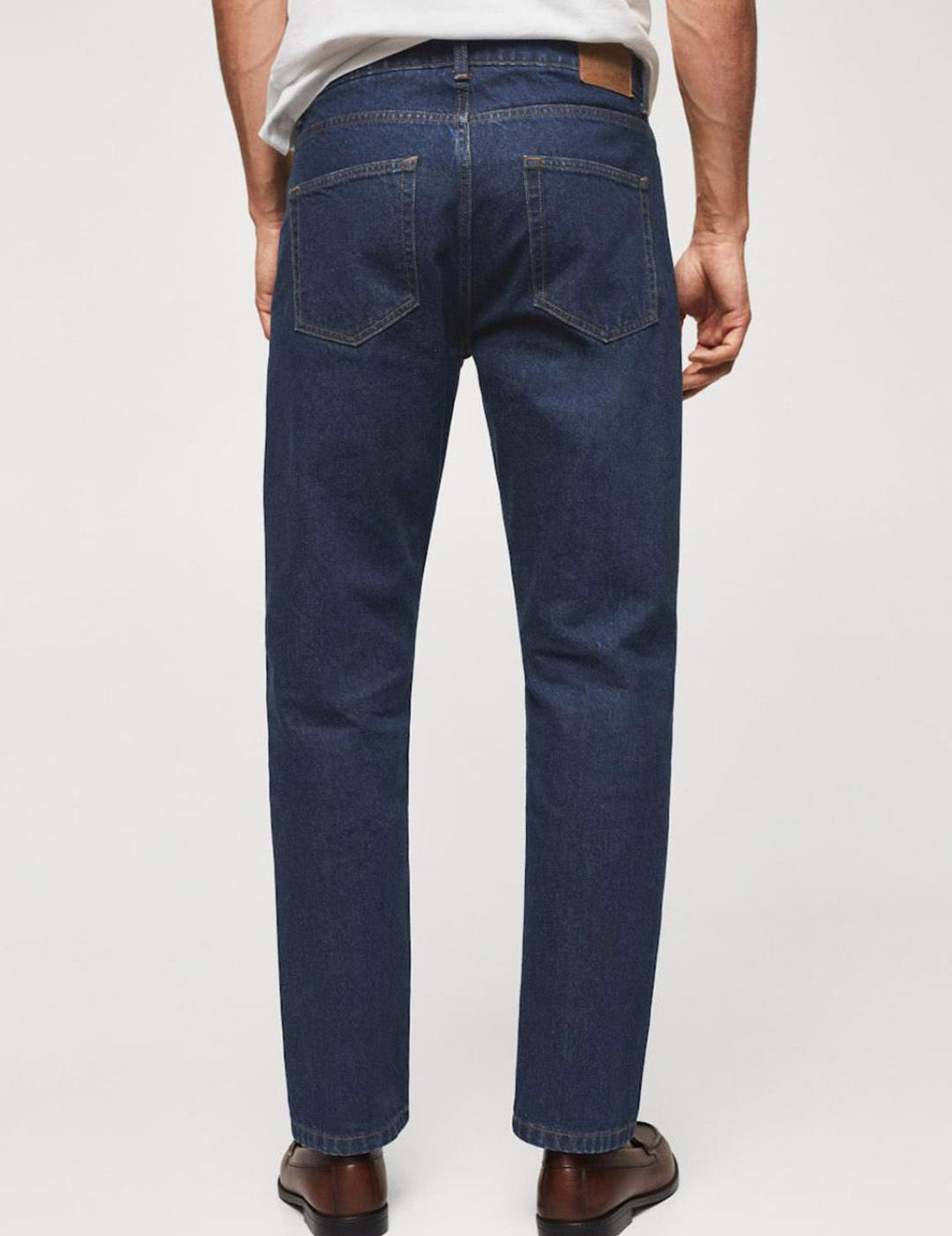 Kotty Men Slim Fit Low-Rise Clean Look Stretchable Cotton Jeans