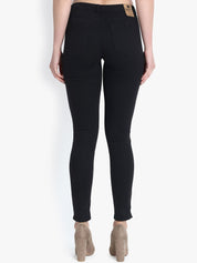 Kotty Women Black Skinny Fit High-Rise Clean Look Stretchable Jeans