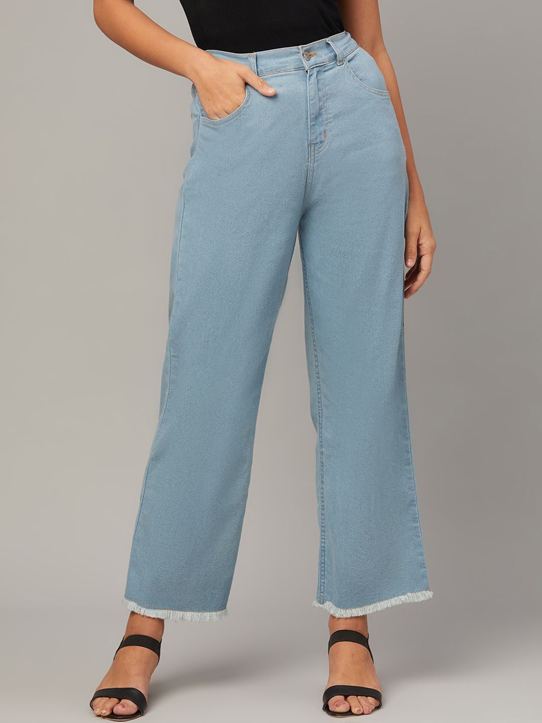 Kotty Women Jean Straight Fit High-Rise Stretchable Jeans