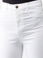 Kotty Women White Skinny Fit High-Rise Clean Look Jeans