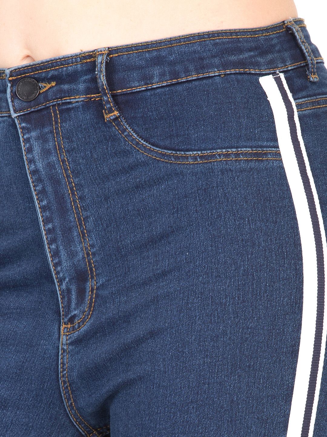 Kotty Women Blue Skinny Fit High-Rise Clean Look Stretchable Jeans