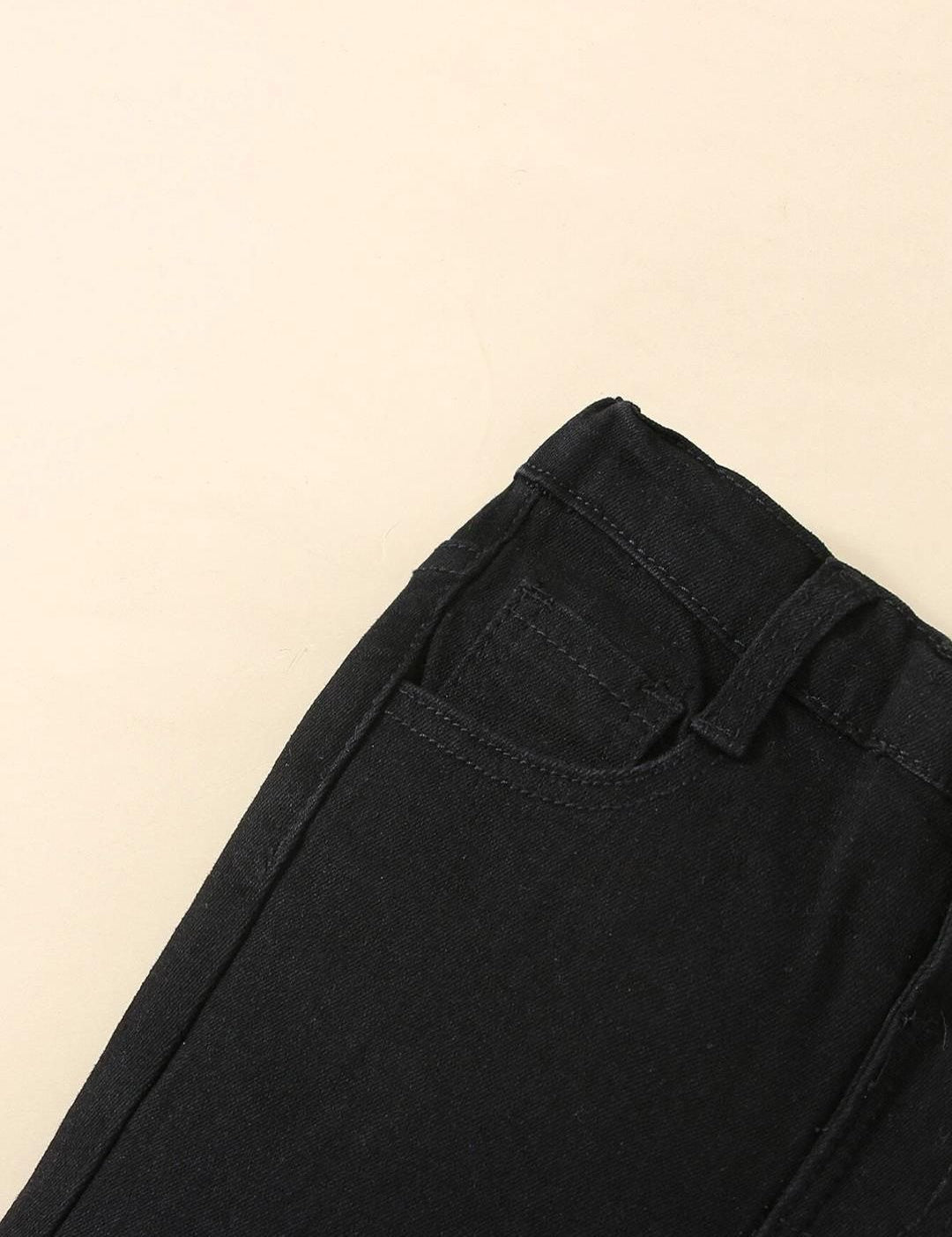 Kotty Girls Jean Bootcut Slash Knee Stretchable Jeans