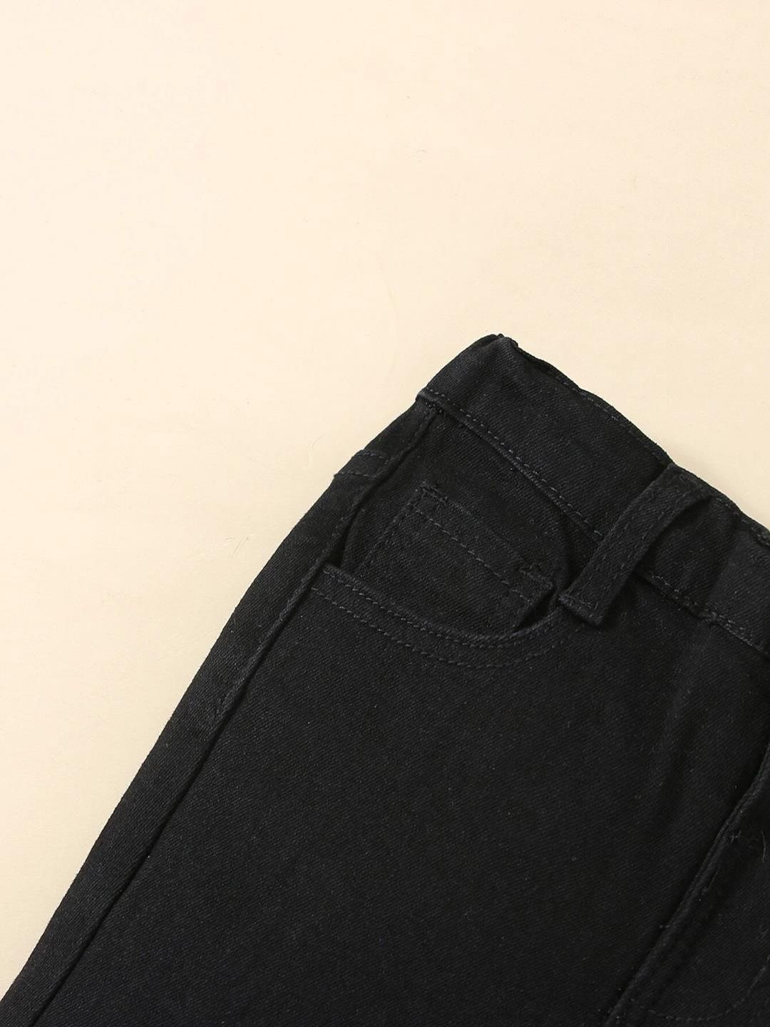 Kotty Girls Jean Bootcut Slash Knee Stretchable Jeans