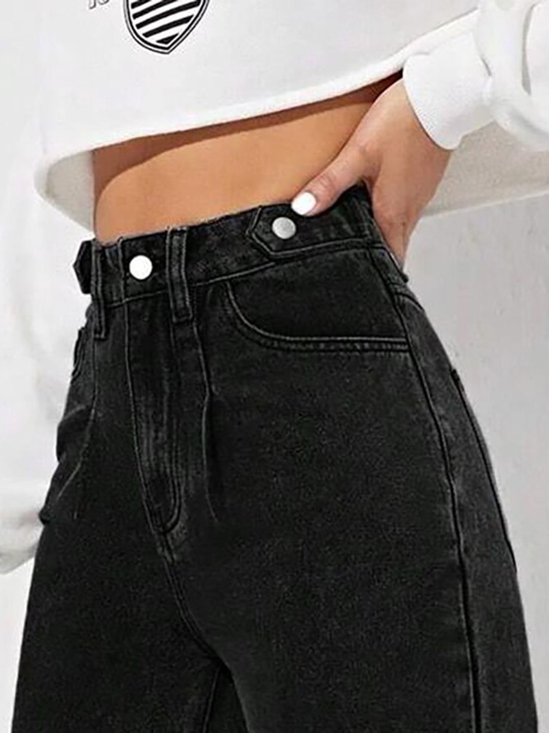 KOTTY Basics Women Jean Straight Fit High-Rise Clean Look Stretchable Jeans