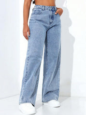 Kotty Women Straight Fit High-Rise Stretchable Jeans