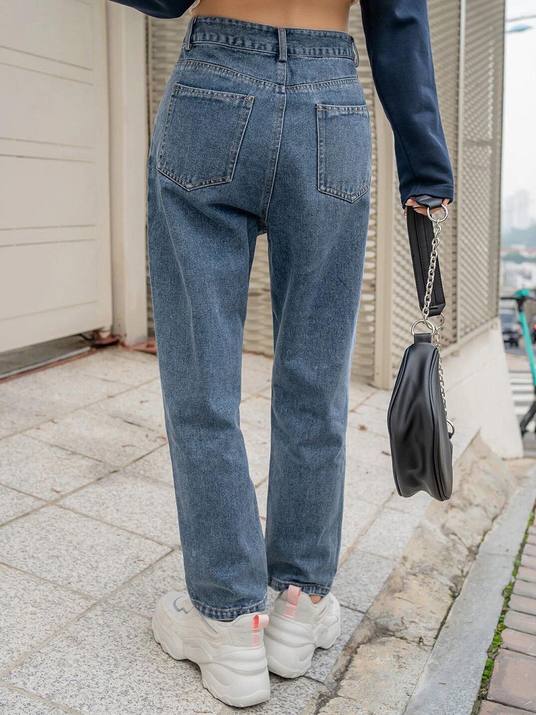 Kotty Women Jean Regular Fit High-Rise Heavy Fade Jeans