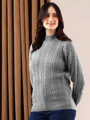 Kotty Women High Neck Pullover Sweater