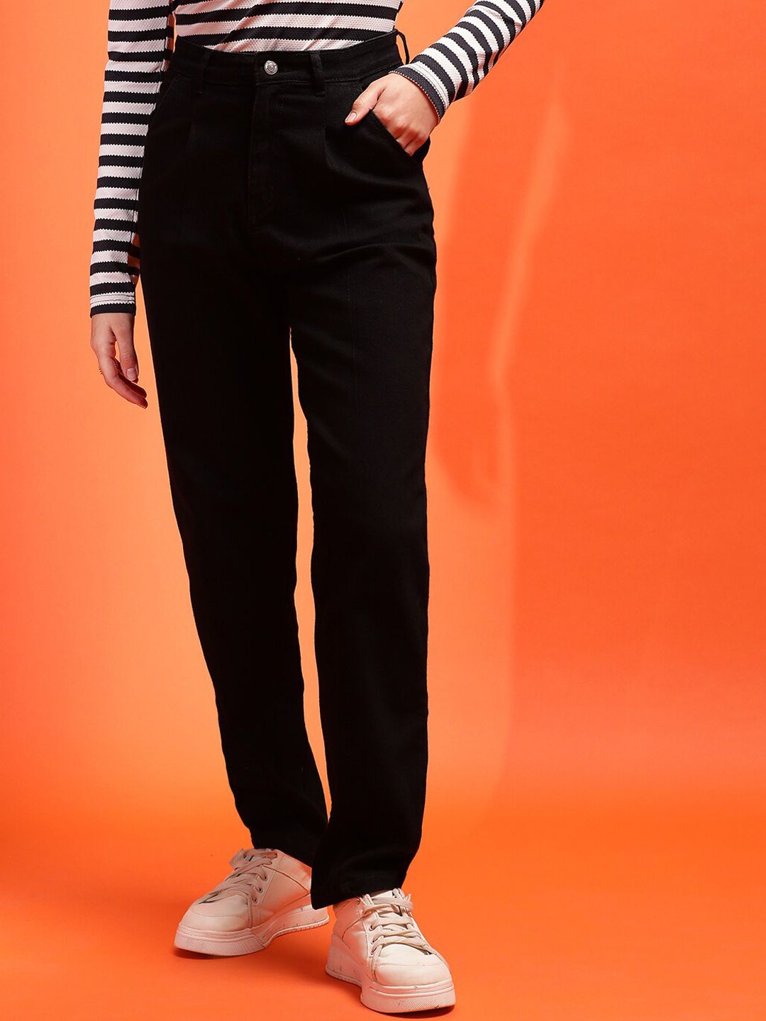 Stylecast X KOTTY Basics Women Slim Fit High-Rise Clean Look Stretchable Jeans