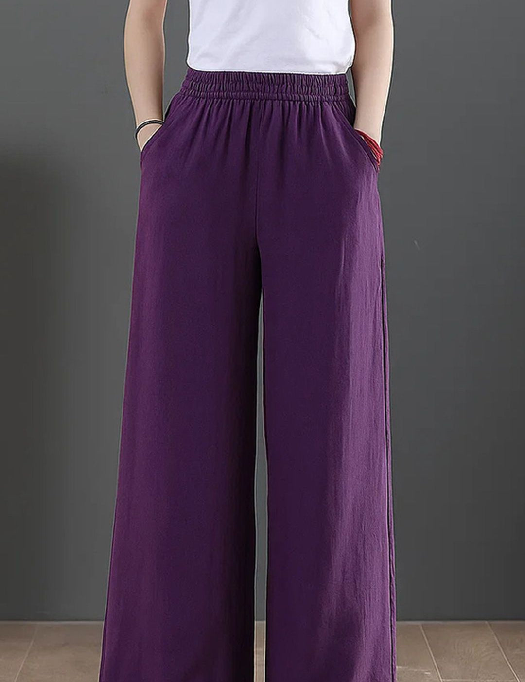 Kotty Women Relaxed Straight Leg High-Rise Pleated Trousers