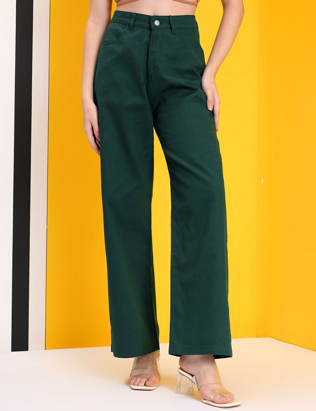 Kotty Women Jean Straight Fit High-Rise Stretchable Jeans