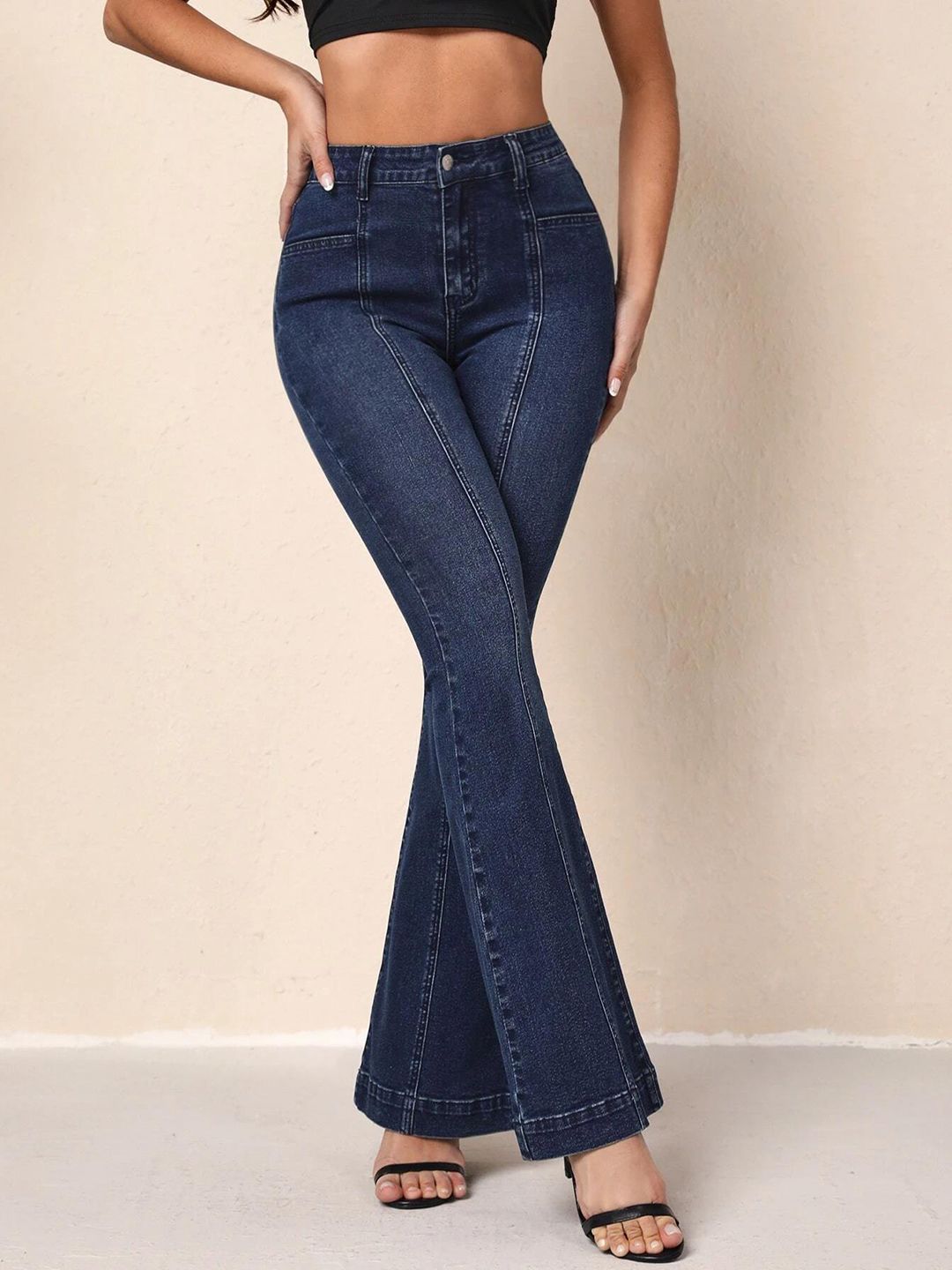 Kotty Women Bootcut High-Rise Stretchable Jeans