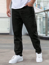 Kotty Men Straight Fit Low-Rise Stretchable Jeans