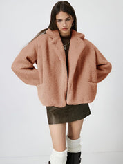 Kotty Lightweight Open Front Lapel Collar Jacket