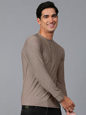 Kotty Men Solid Round Neck T-shirt