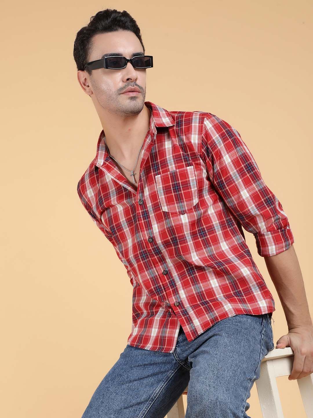 Kotty Men Relaxed Spread Collar Graphic Printed Casual Shirt